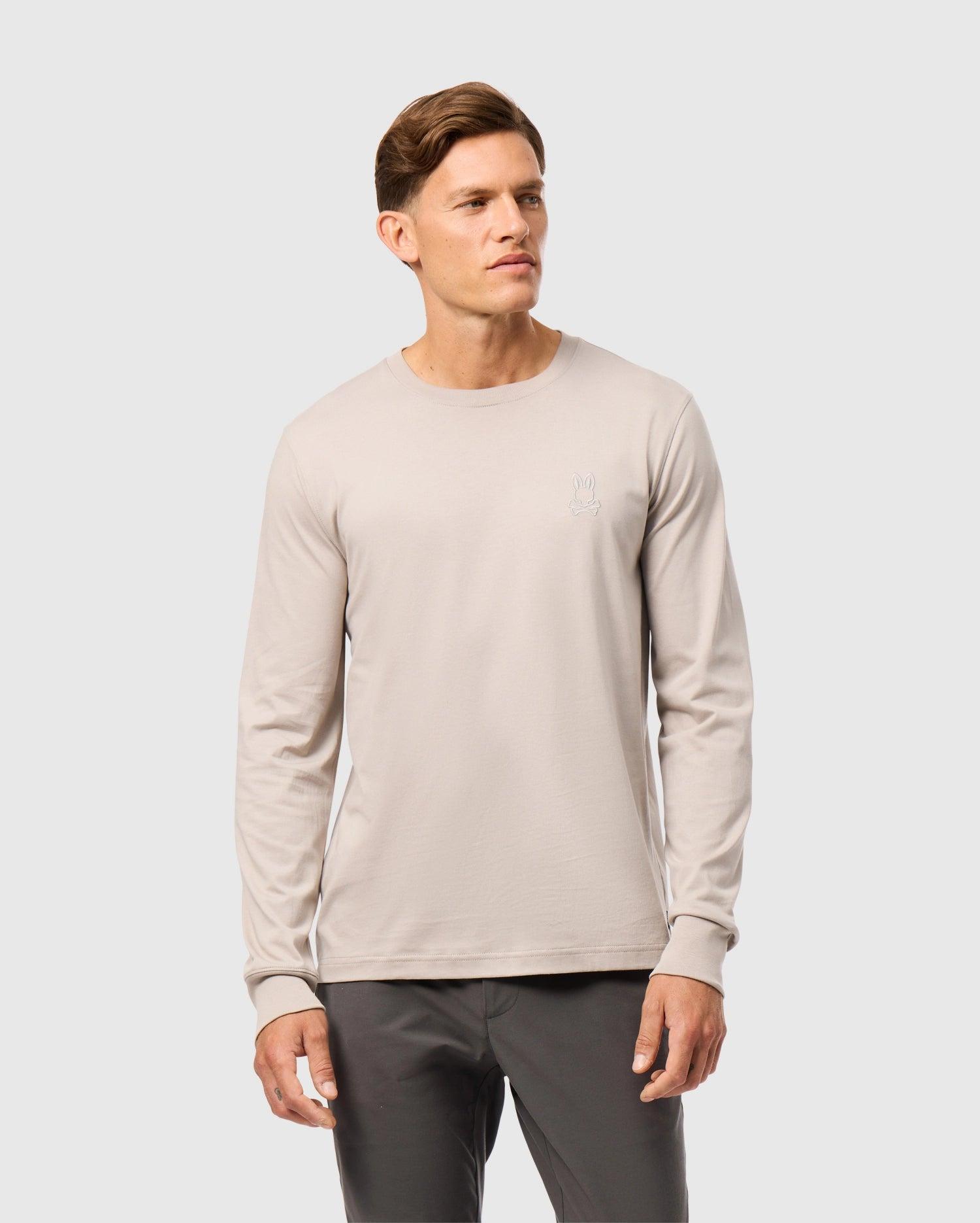 MENS ALBERTON LONG SLEEVE TEE - B6T867D200 Male Product Image