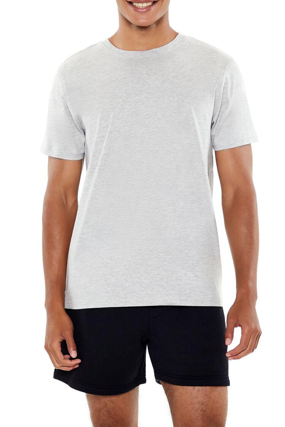 Cotton-Blend Crew Tee | Forever 21 Product Image