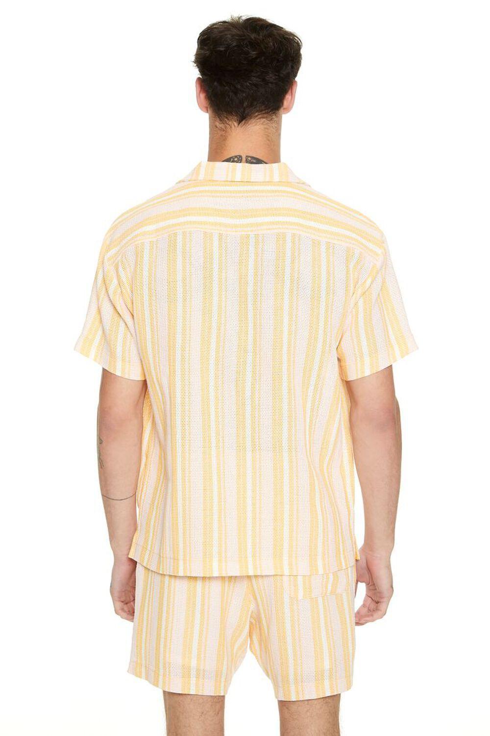 Striped Cuban-Collar Shirt | Forever 21 Product Image