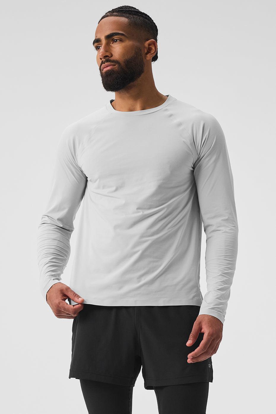 Idol Long Sleeve Performance Tee - Titanium Male Product Image