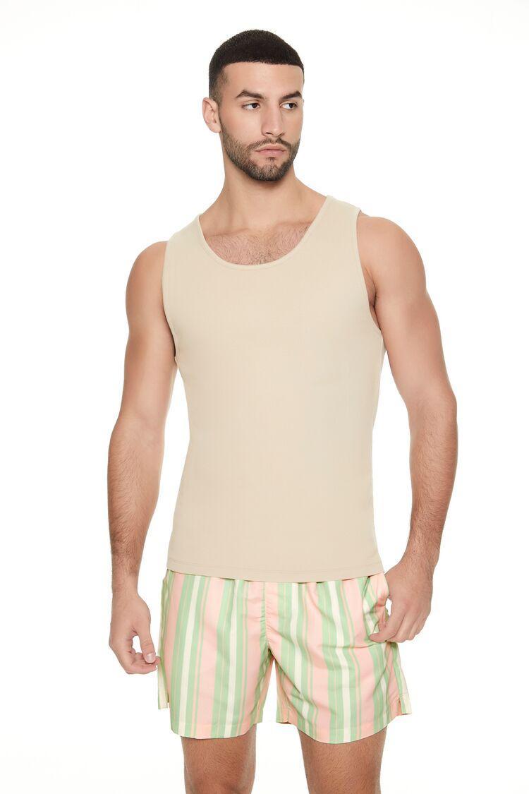 Striped Drawstring Swim Trunks | Forever 21 Product Image