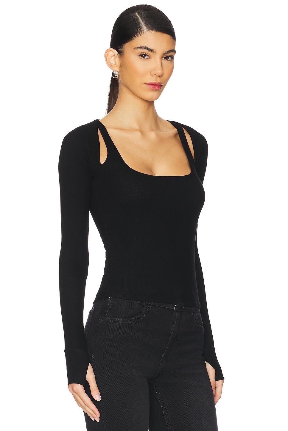 Stanfield Long Sleeve Fitted Scoop Neck With Cutouts Michael Lauren Product Image