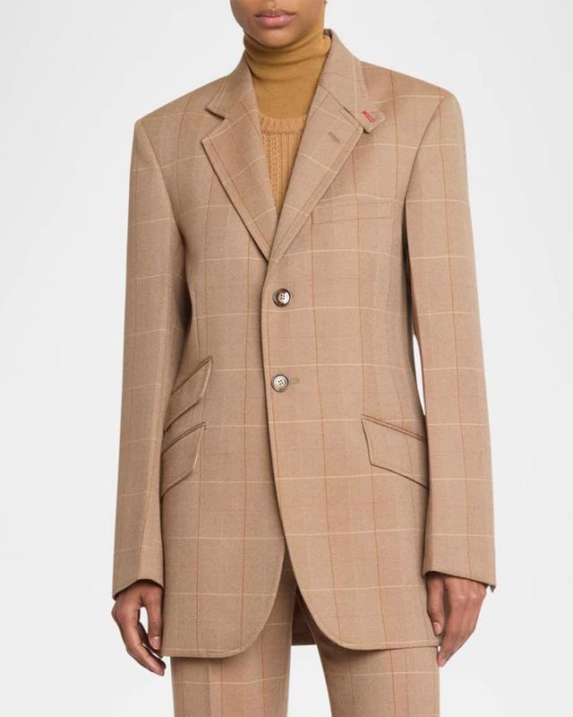 Heritage Check Single-Breasted Jacket Product Image