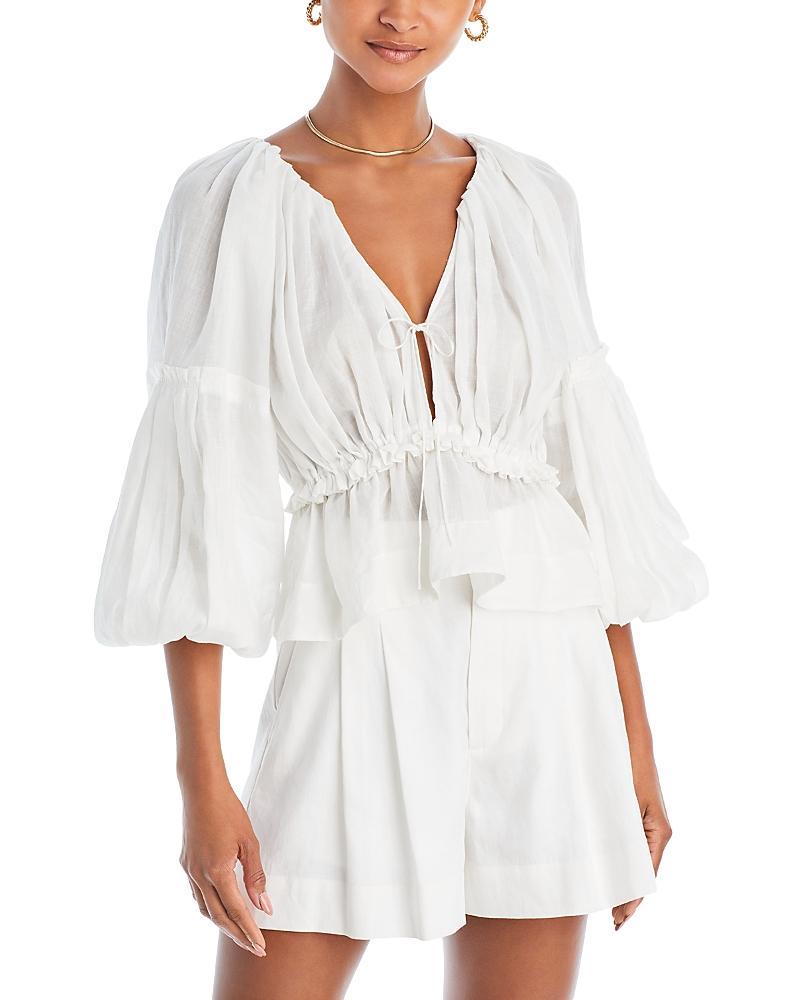 A.L.C. Leighton Top White. (also in ). Product Image