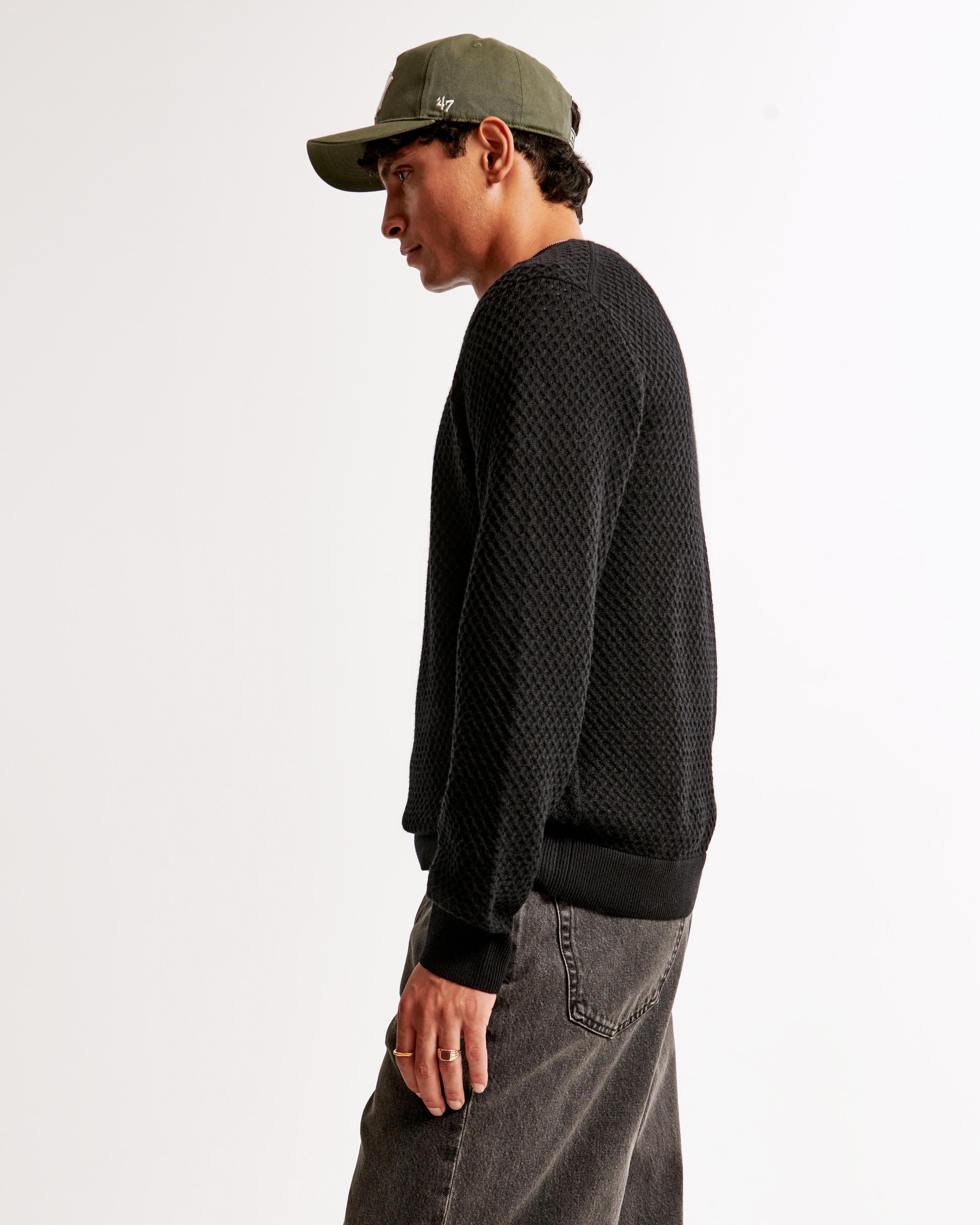 Merino Wool-Blend Crew Sweater Product Image