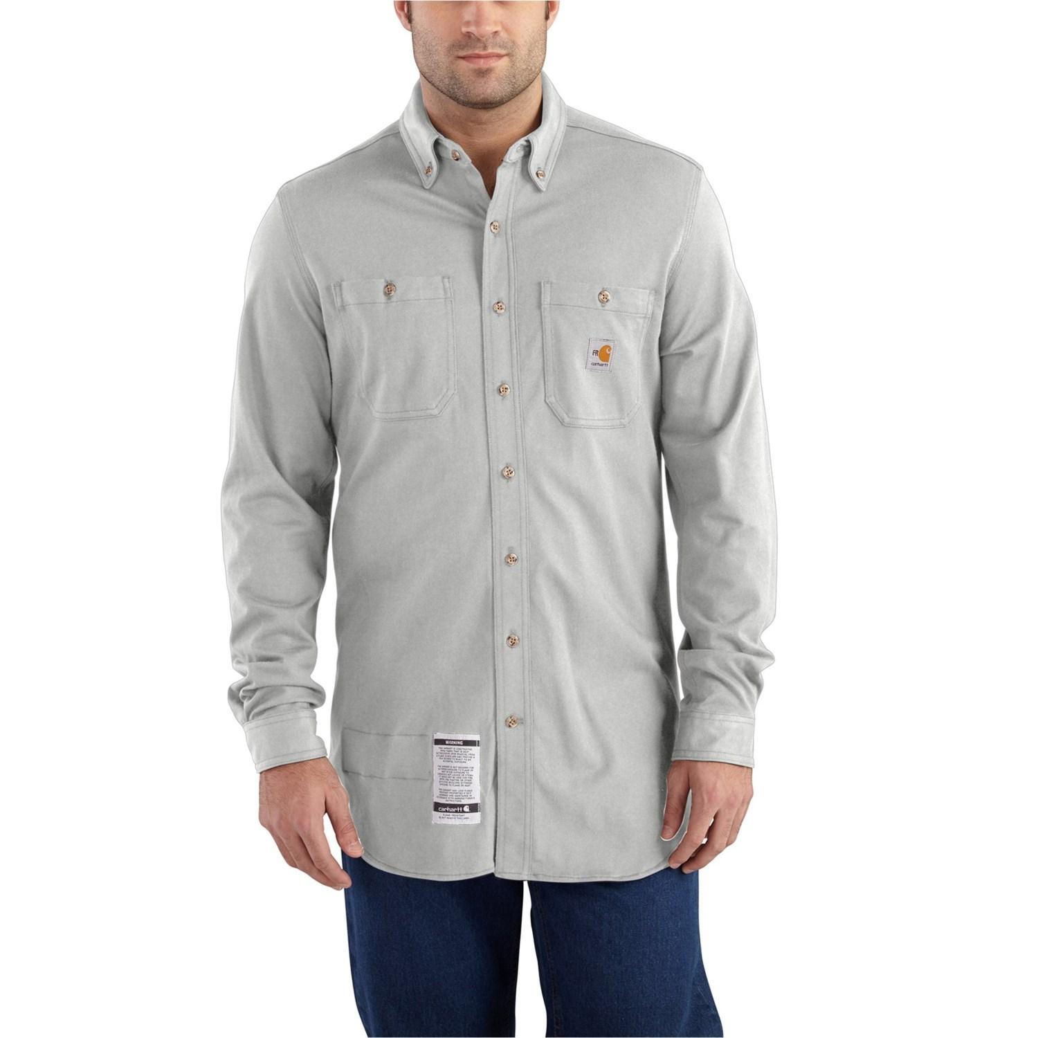 Carhartt 101698 Flame-Resistant Force® Cotton Hybrid Shirt - Long Sleeve product image