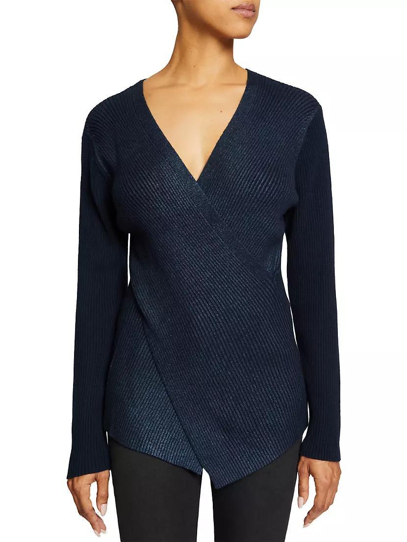 Crossover V-Neck Sweater Product Image