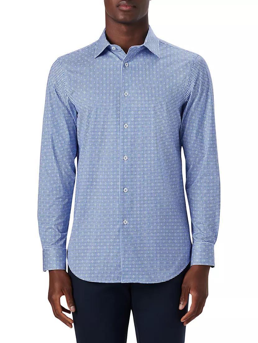 James Tech Cotton Button-Up Shirt Product Image