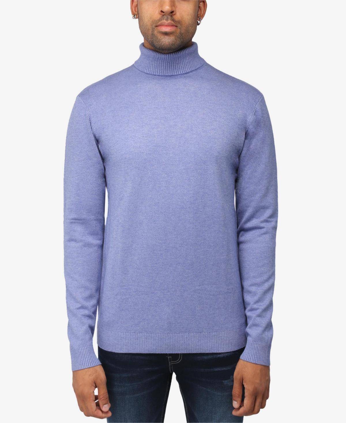 X Ray Men's Solid Turtleneck Sweater - Heather Charcoal - Size XXL  - male - Size: XXL Product Image