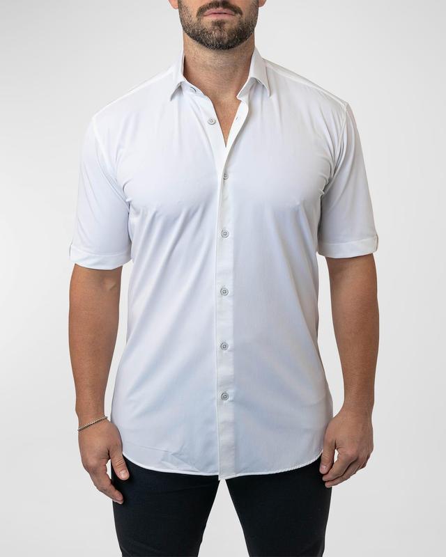 Maceoo Galileo Stretchcore Short Sleeve Performance Button-Up Shirt Product Image