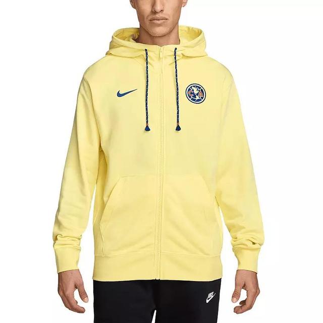 Mens Nike Yellow Club America Club Full-Zip Hoodie Product Image