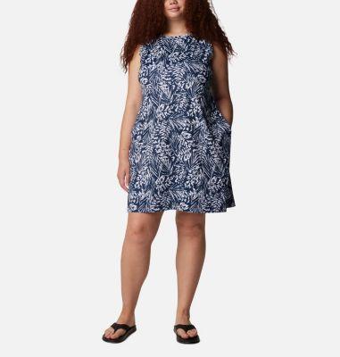 Columbia Plus Size Freezer Tank Dress (Collegiate Serenoa Tonal) Women's Clothing Product Image