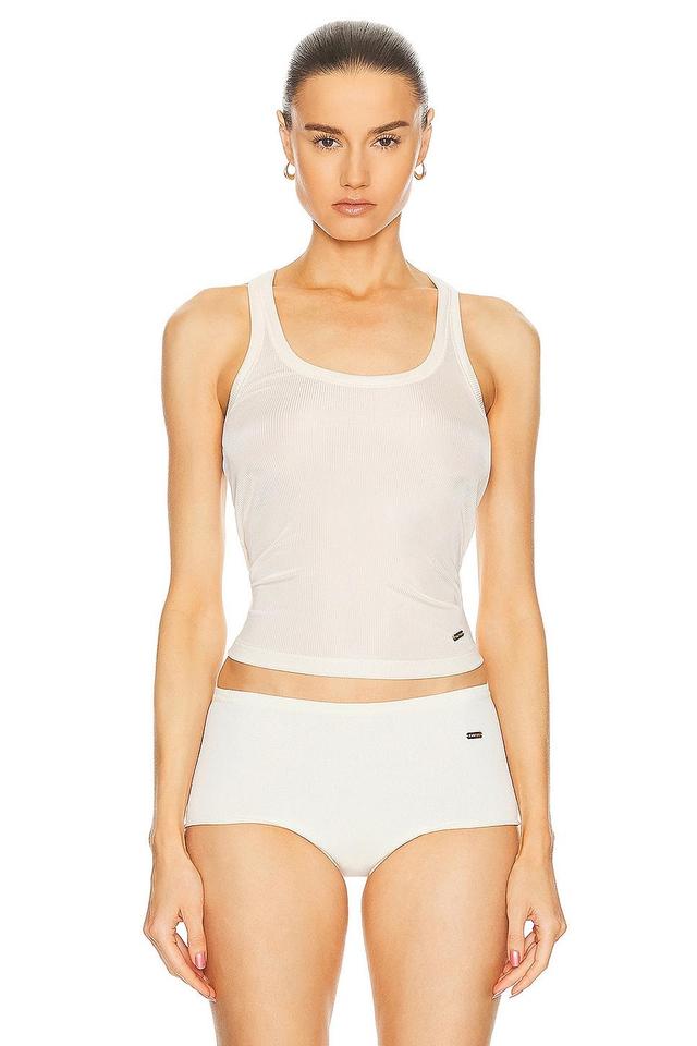 TOM FORD Jersey Tank Top in Cream Product Image