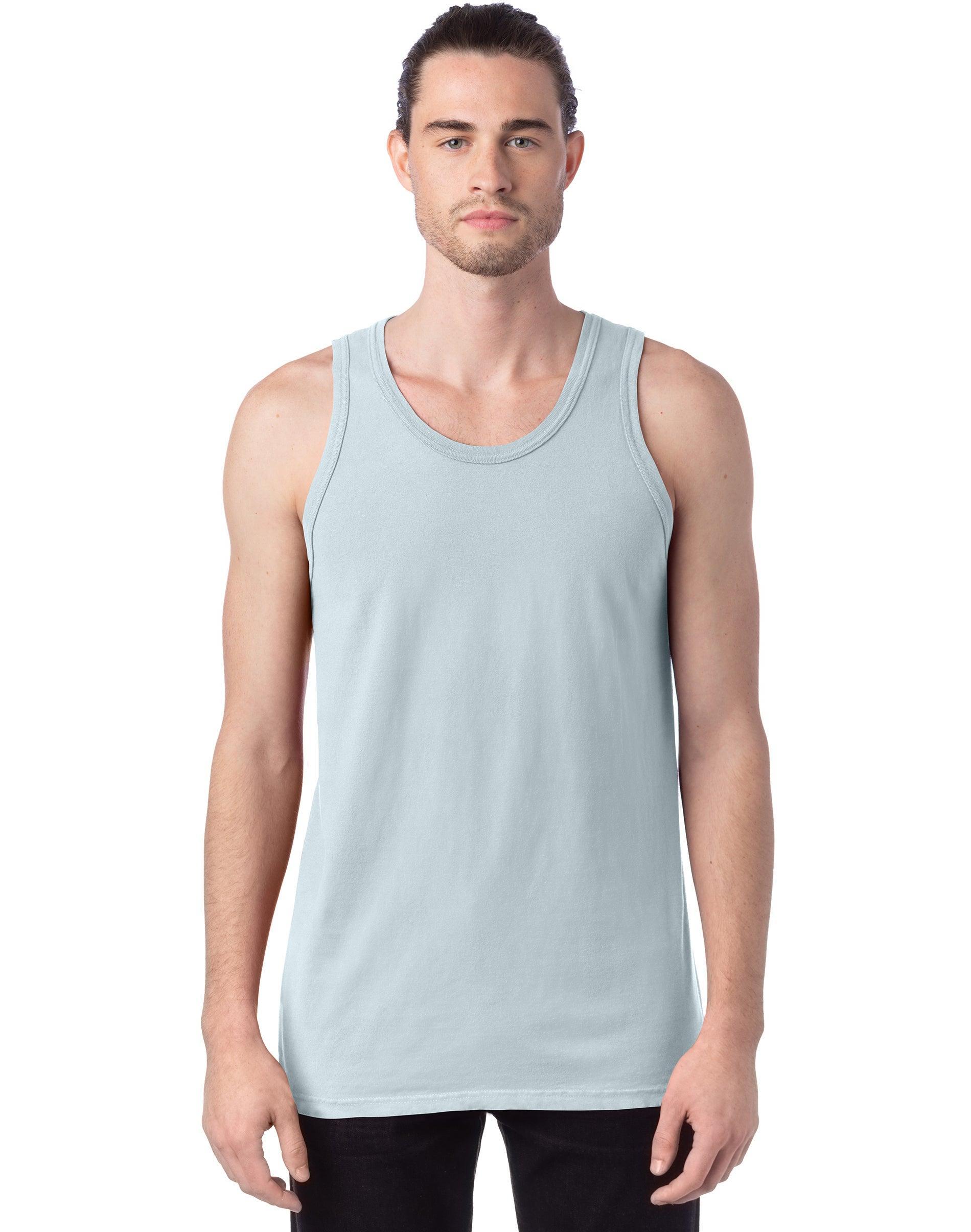 Mens Hanes ComfortWash Garment-Dyed Tank Purple Product Image