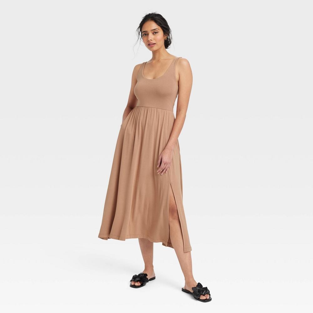 Womens Midi Ballet Dress - A New Day Brown Product Image