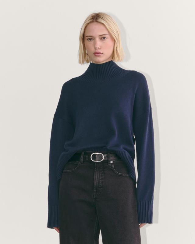 The Boxy Turtleneck in Everyday Cotton Product Image