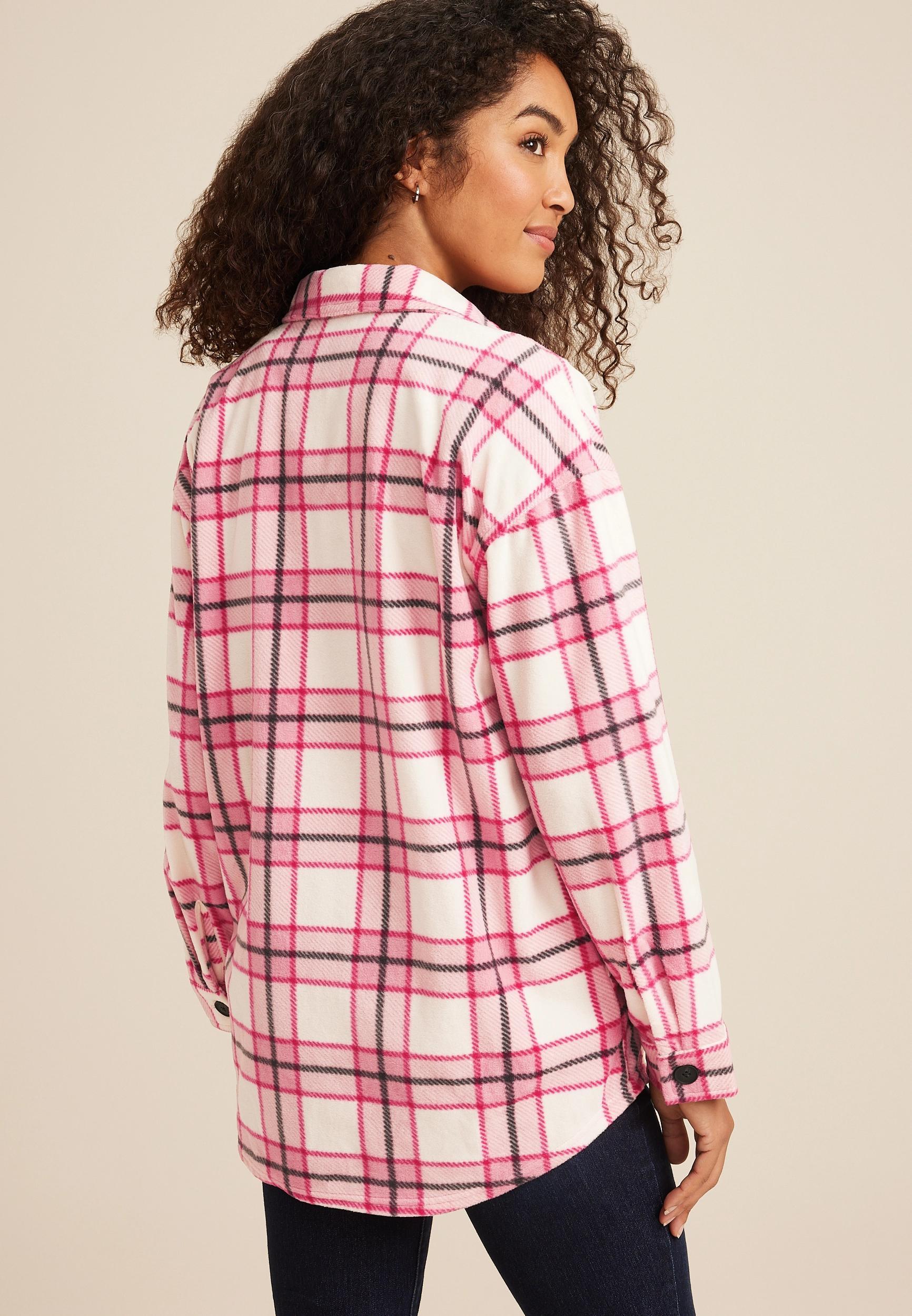 Limited Edition Awareness Wilder Plaid Fleece Shacket Product Image