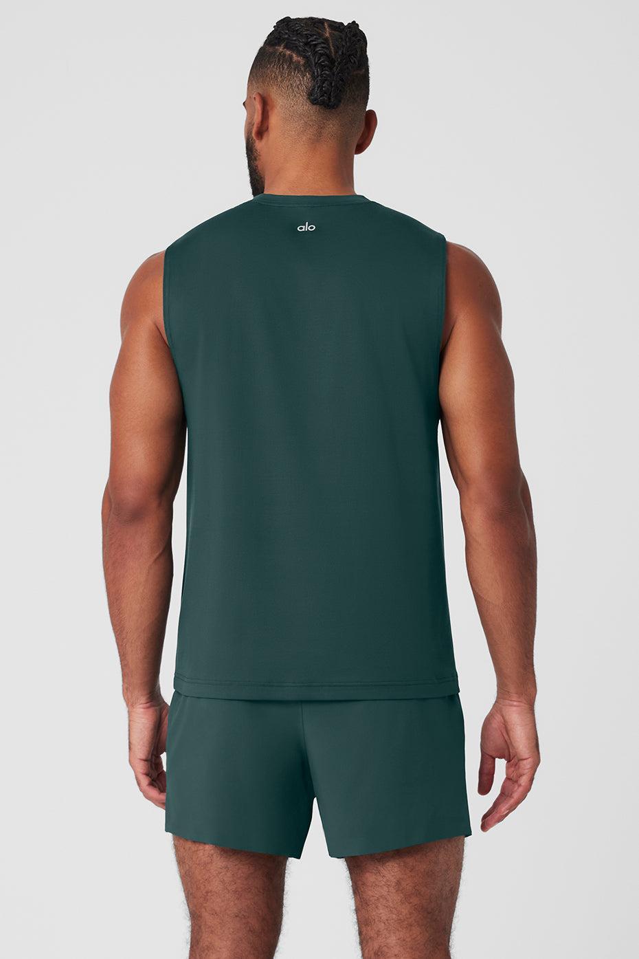 Conquer Muscle Tank - Midnight Green Male Product Image