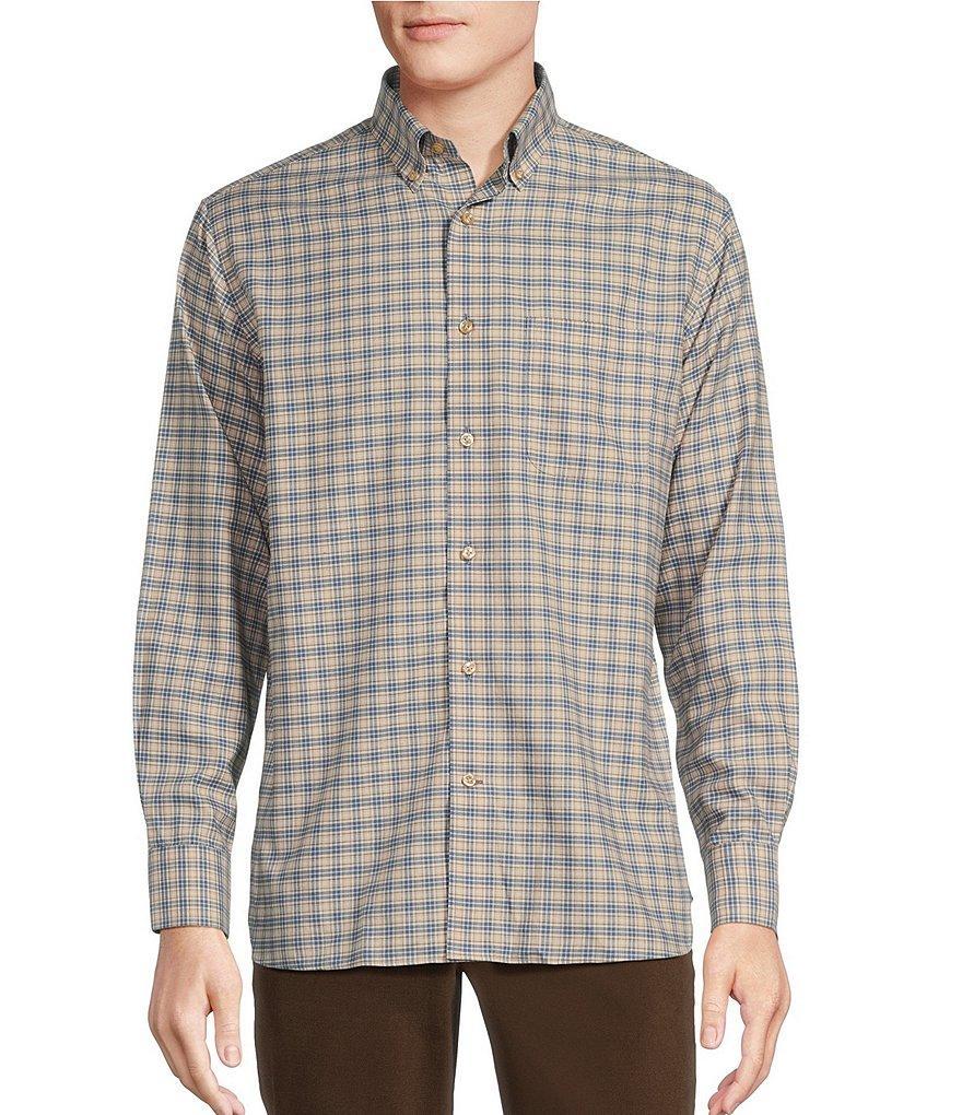 Daniel Cremieux Signature Label Mount Lussari Collection Non-Iron Medium Check Long Sleeve Woven Shirt Product Image