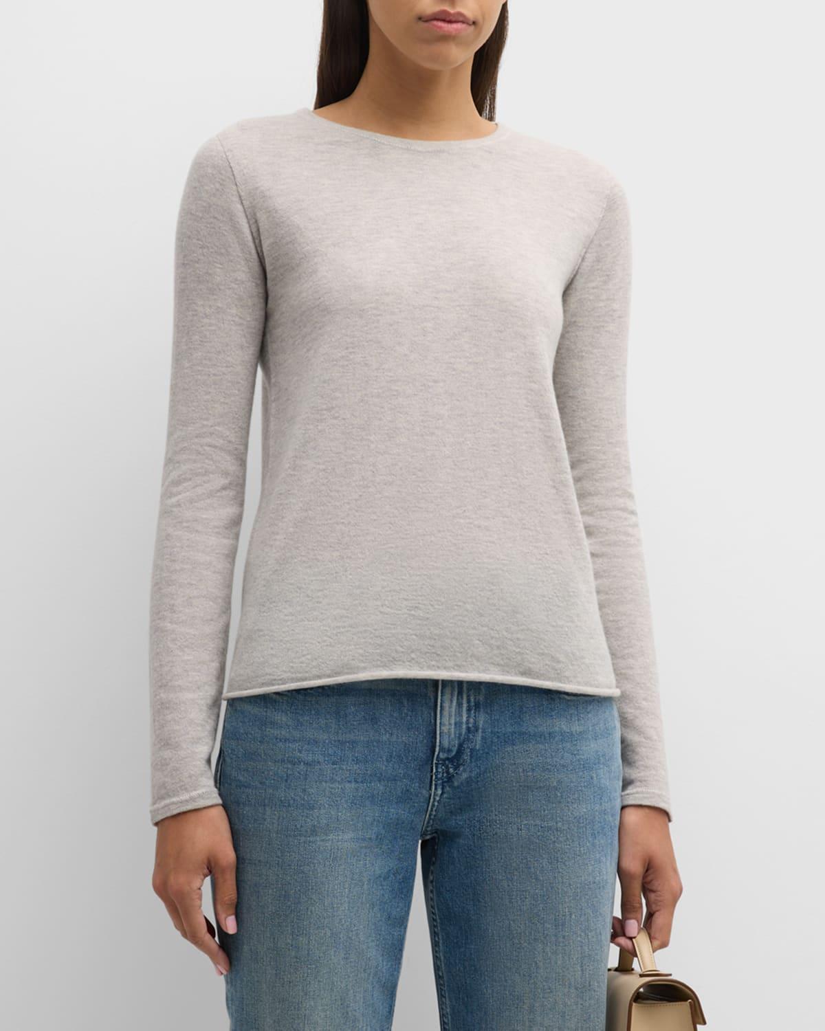 Womens Cashmere Crewneck Sweater Product Image