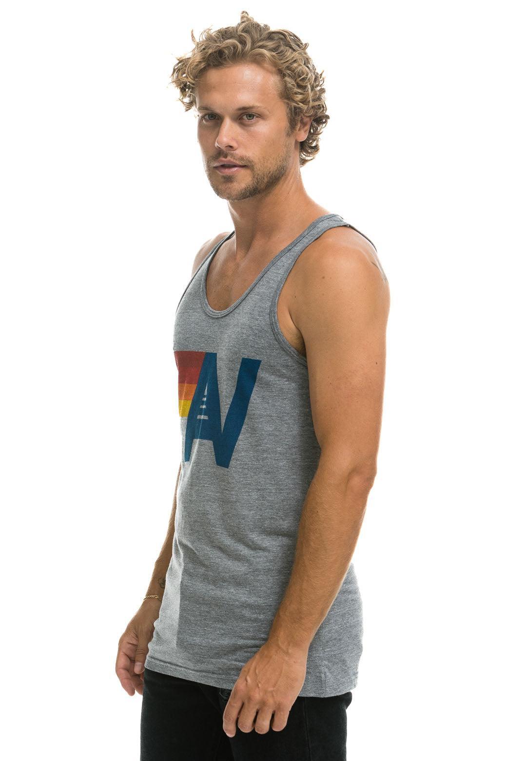 MEN'S LOGO TANK - HEATHER GREY  Product Image