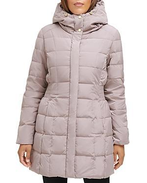 Cole Haan Signature Shawl Hooded Bibbed Puffer Coat Product Image