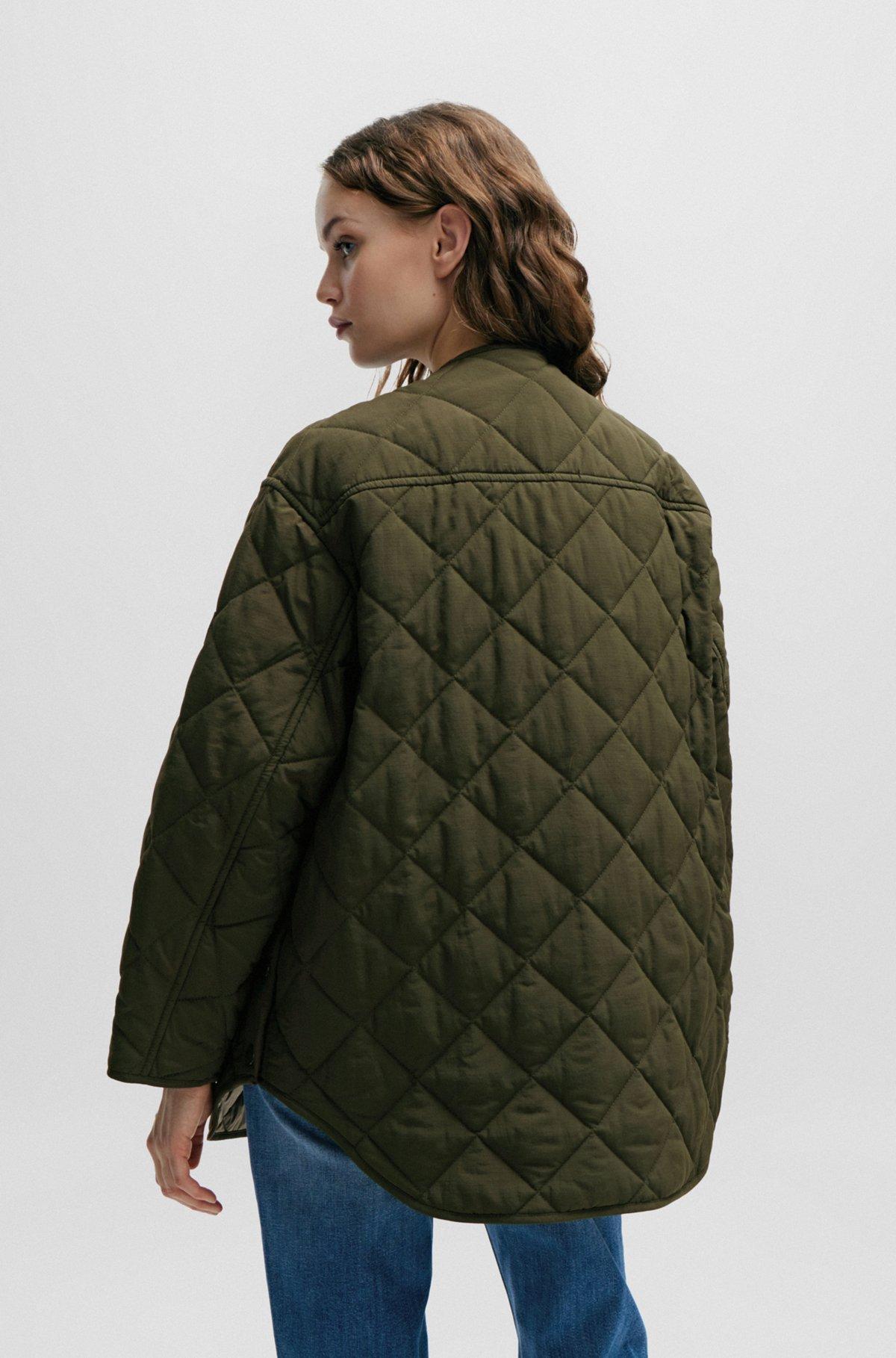 Relaxed-fit water-repellent quilted jacket Product Image