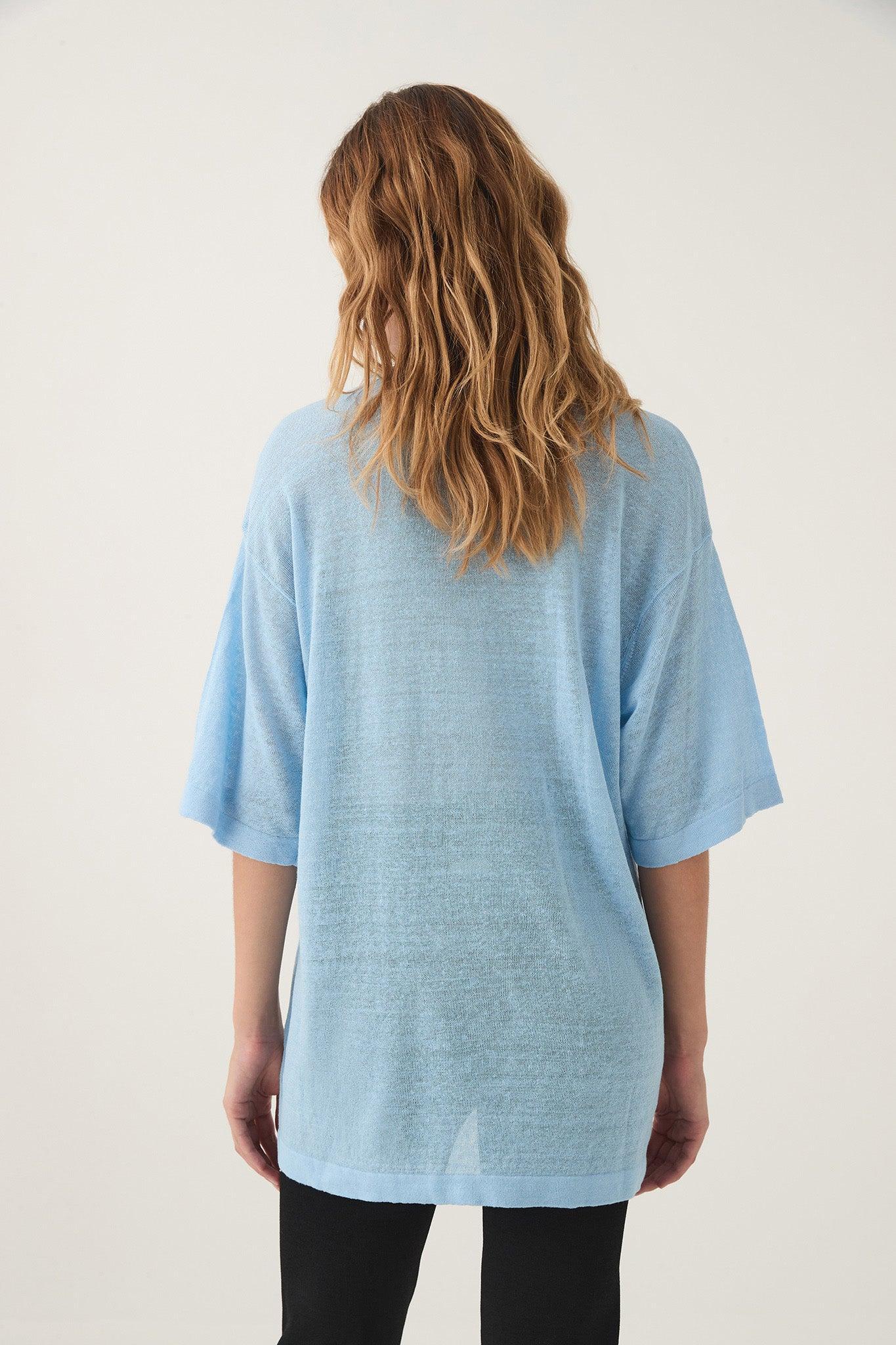 Elvira Oversized Linen Tee Product Image