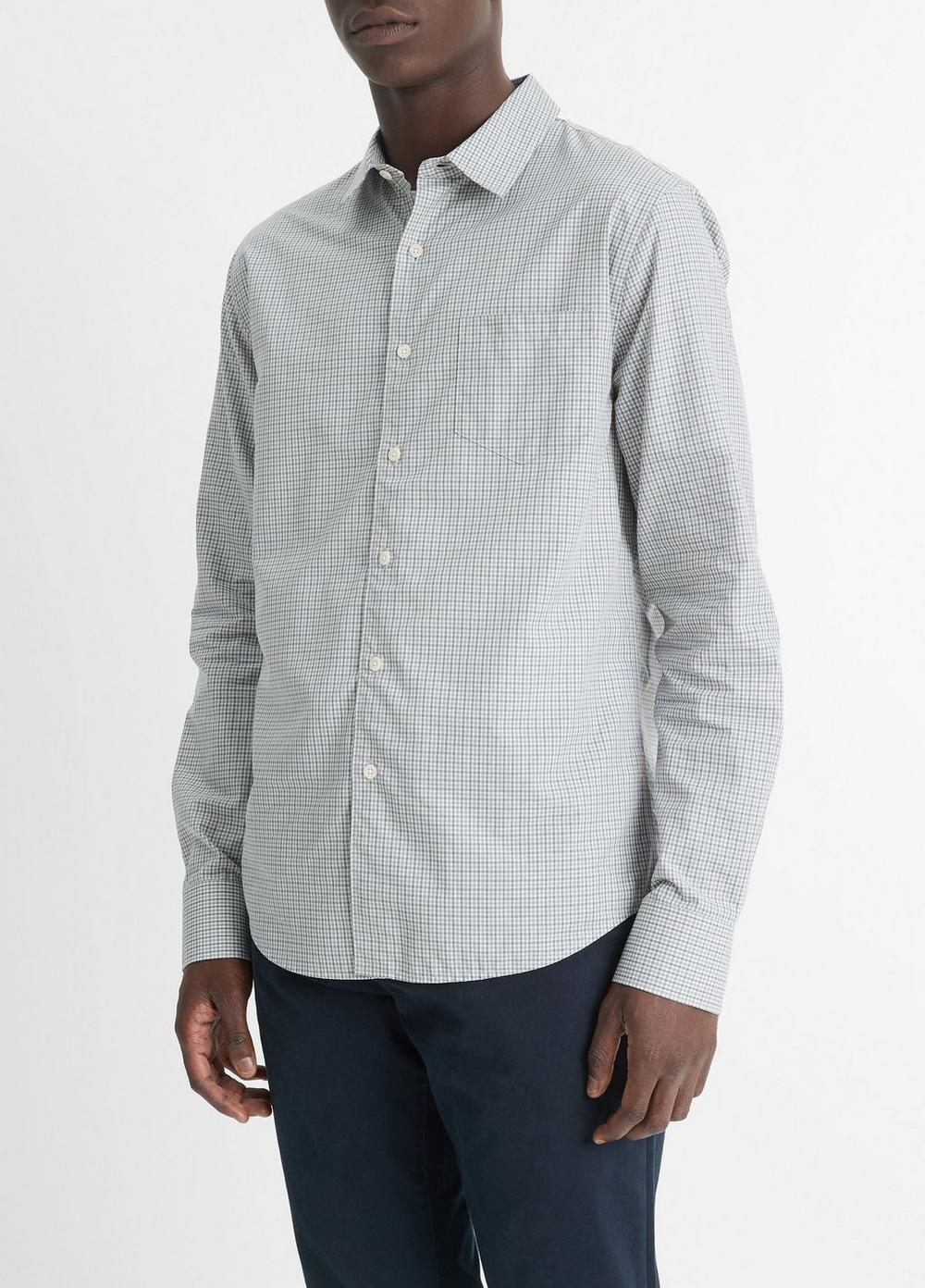 Whitney Plaid Cotton-Blend Long-Sleeve Shirt Product Image