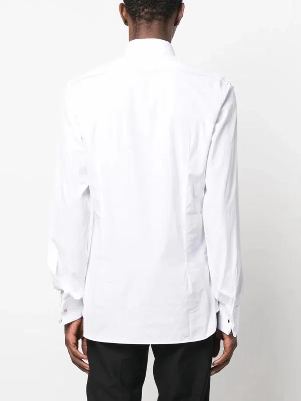 TOM FORD Shirt With Pleats In White Product Image