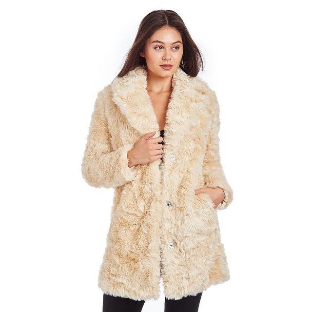 Womens Fleet Street Long Faux Fur Coat Product Image