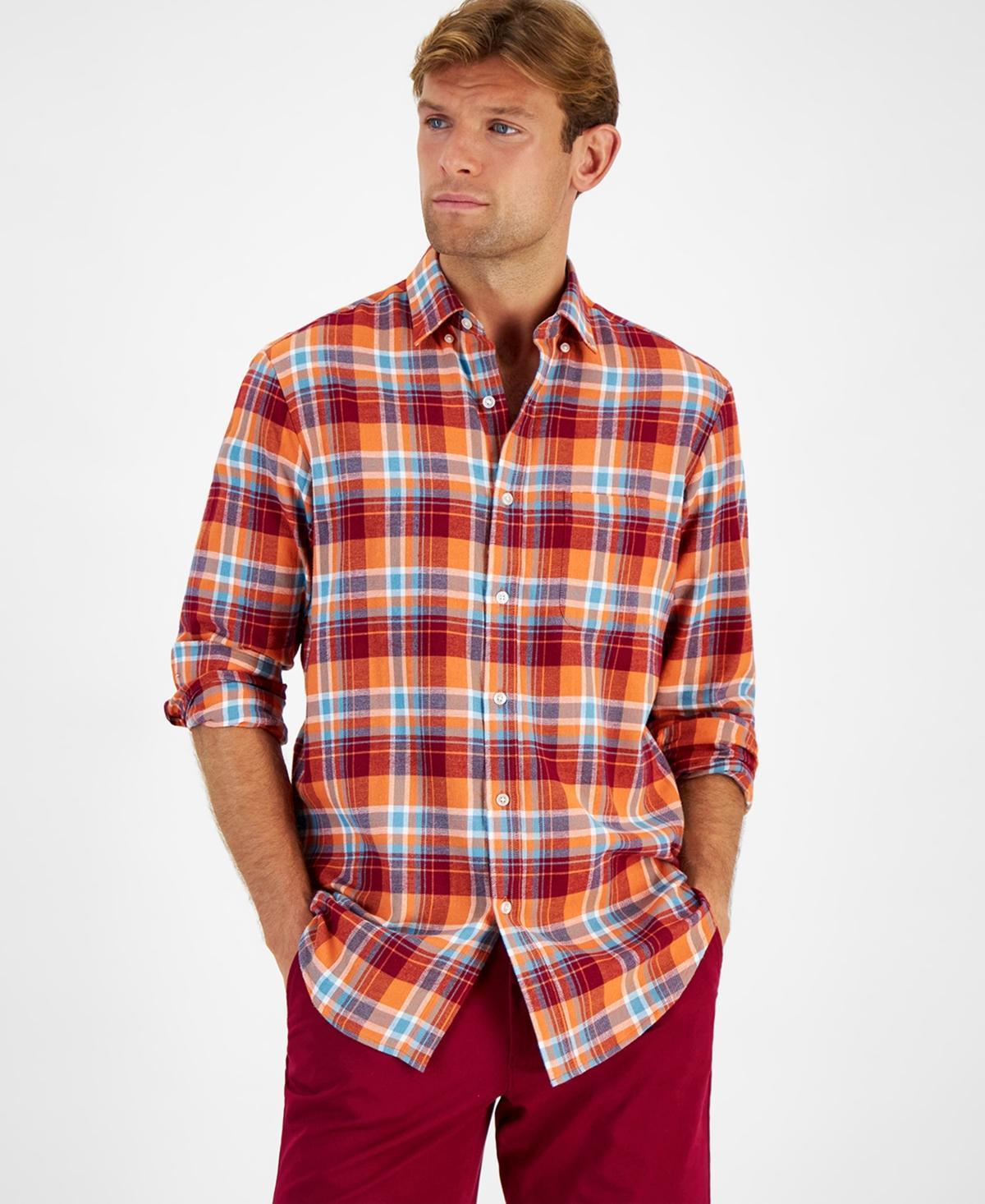 Club Room Mens Regular-Fit Plaid Flannel Shirt, Created for Macys Product Image