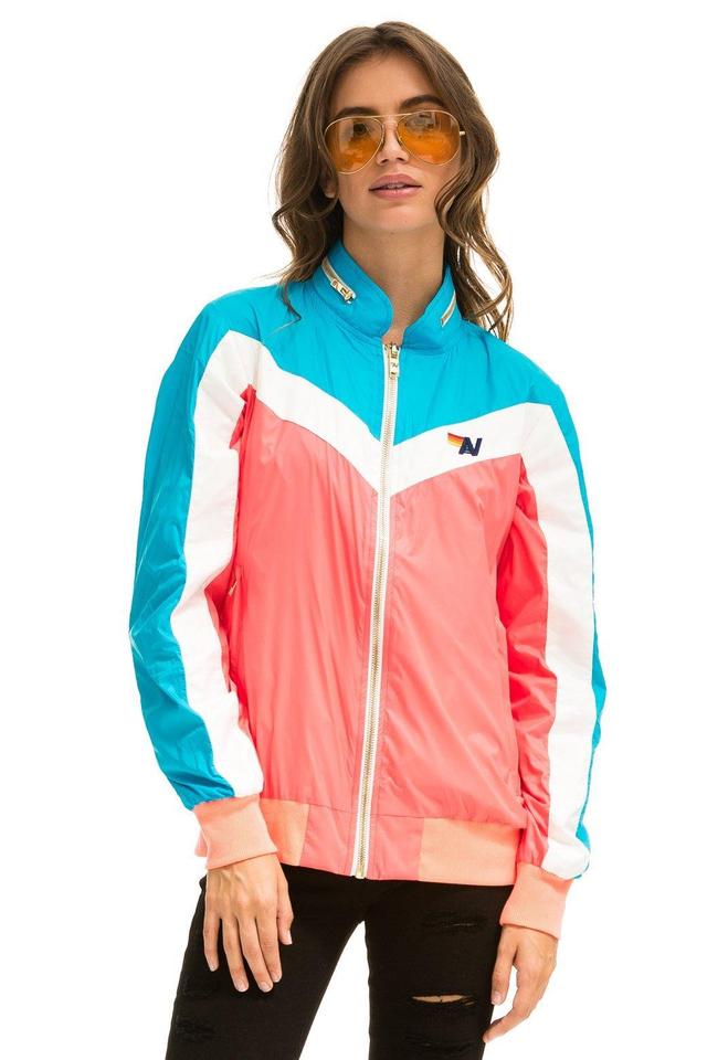 WINDBREAKER JACKET- NEON CORAL Female Product Image