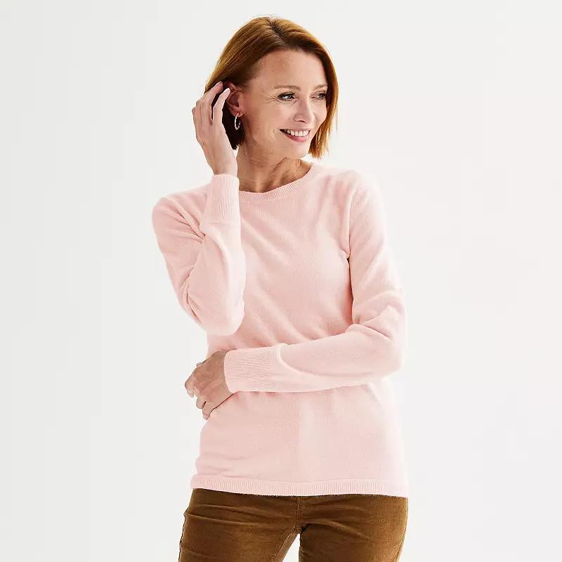 Womens Croft & Barrow Extra Soft Crewneck Sweater Product Image