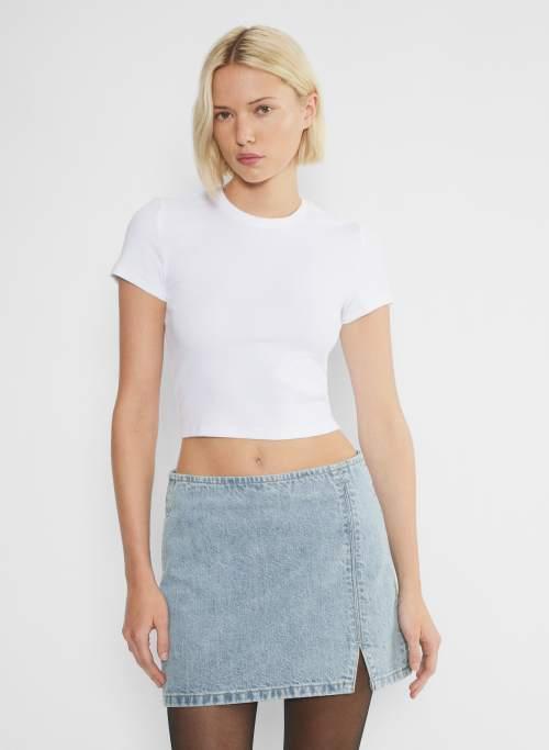 the 90s mini denim skirt Product Image