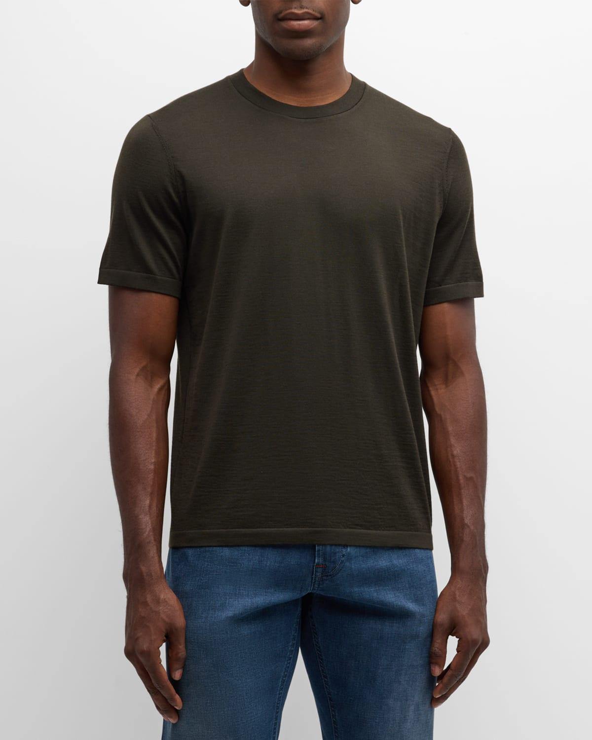 Mens Cashmere Crewneck T-Shirt Product Image