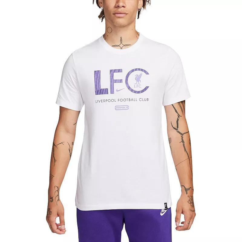 Mens Nike White Liverpool Mercurial Sleeve T-Shirt Product Image