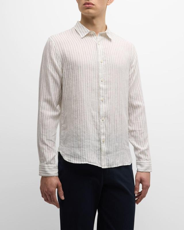 Mens Bayside Striped Linen Sport Shirt Product Image