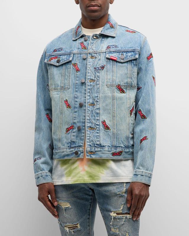 Men's Dan Running Dog Denim Jacket Product Image