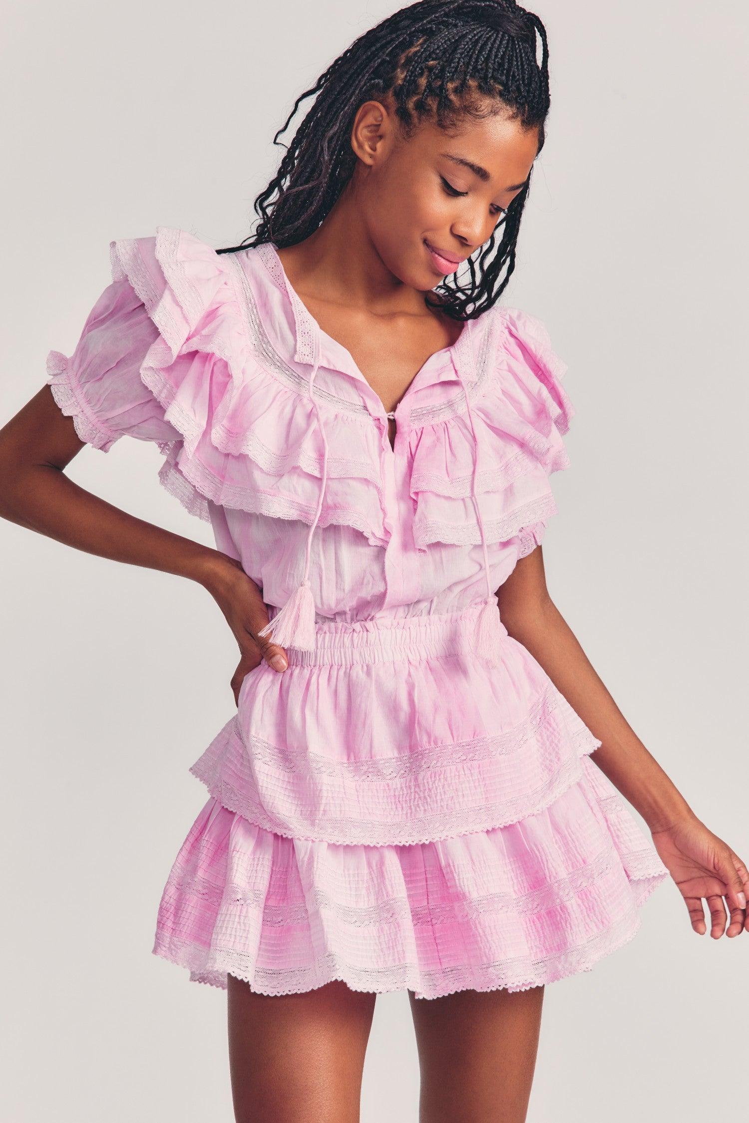 Liv Cotton Ruffled Dress Product Image