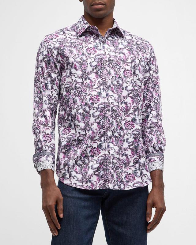 Robert Graham Cicco Long Sleeve Printed Button Front Shirt Product Image