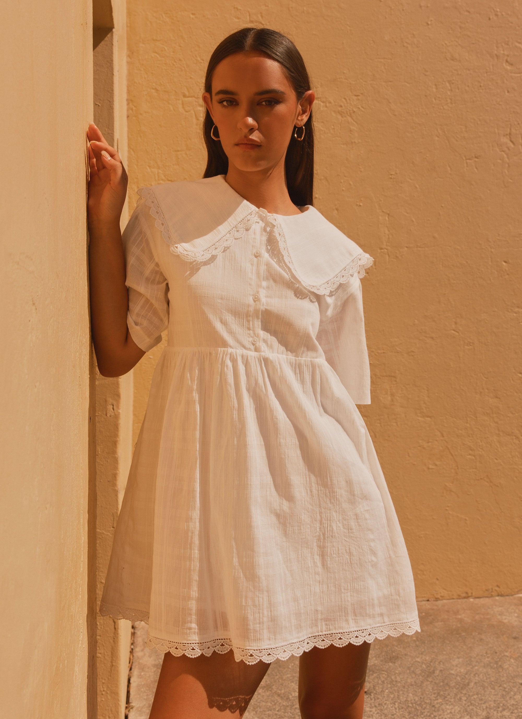 Jojo Mini Dress - Ivory Product Image