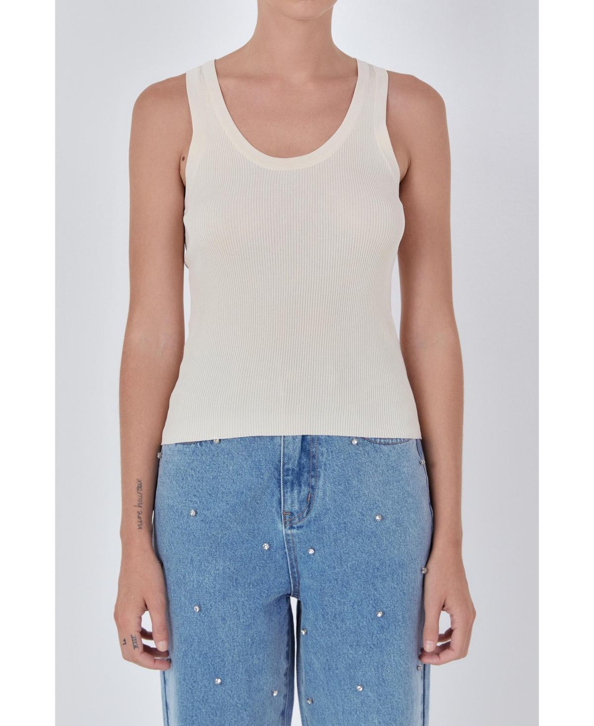 Endless Rose Ribbed Sweater Tank Top Product Image