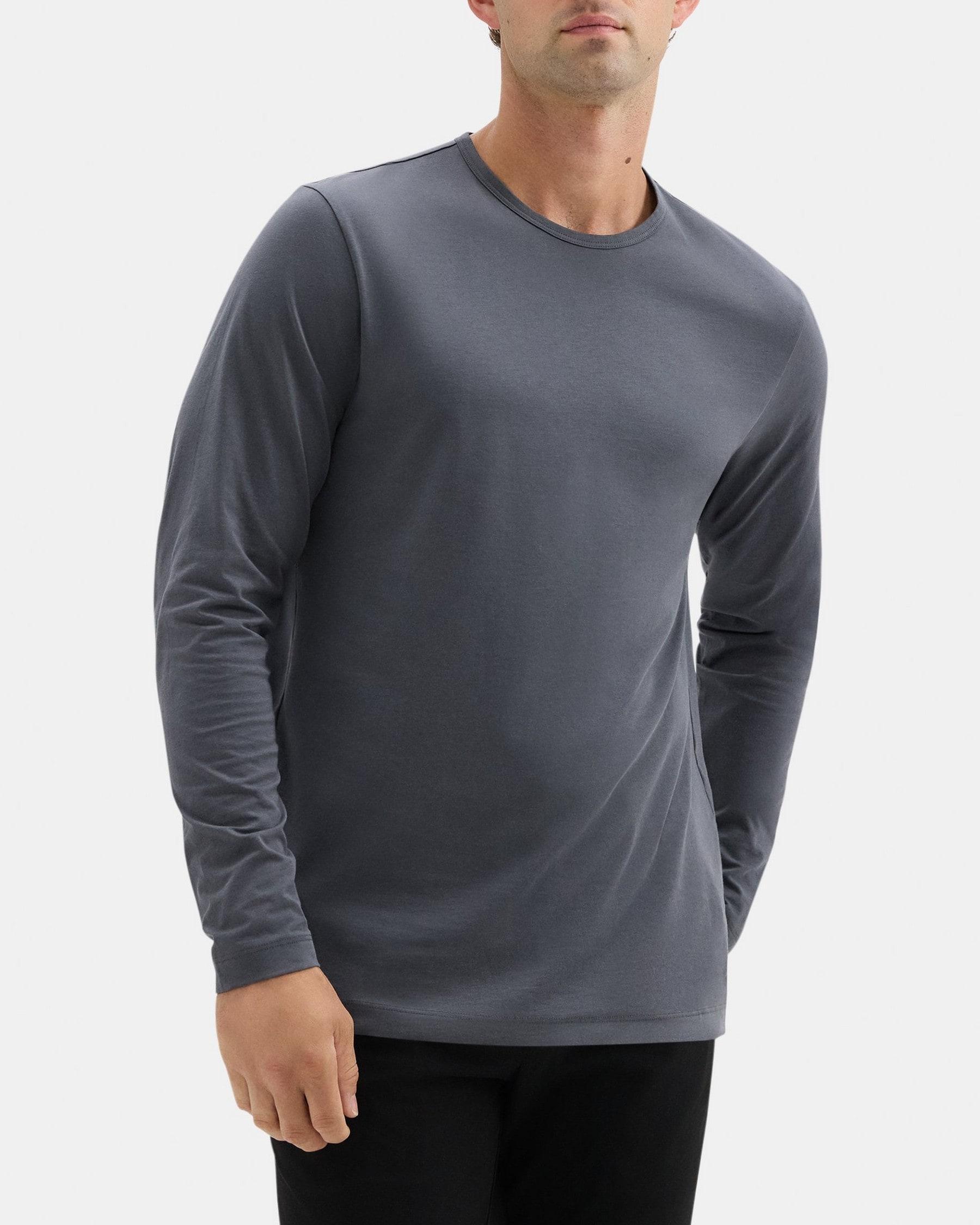 Relaxed Long-Sleeve Tee in Organic Cotton Product Image