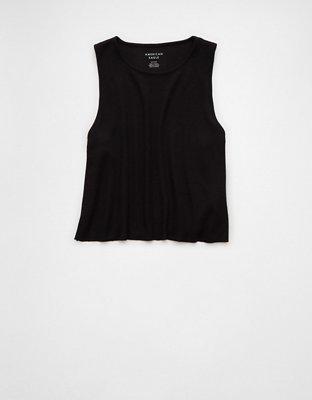 AE Cropped Waffle Tank Product Image