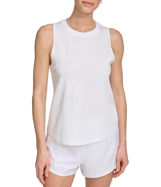 DKNY by Donna Karan Crew Neckline Sleeveless Tank Product Image