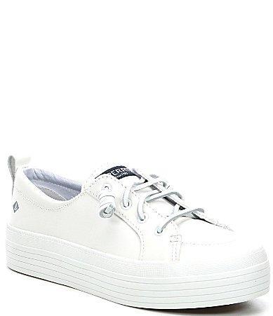 Sperry Crest Vibe Leather Platform Sneakers Product Image