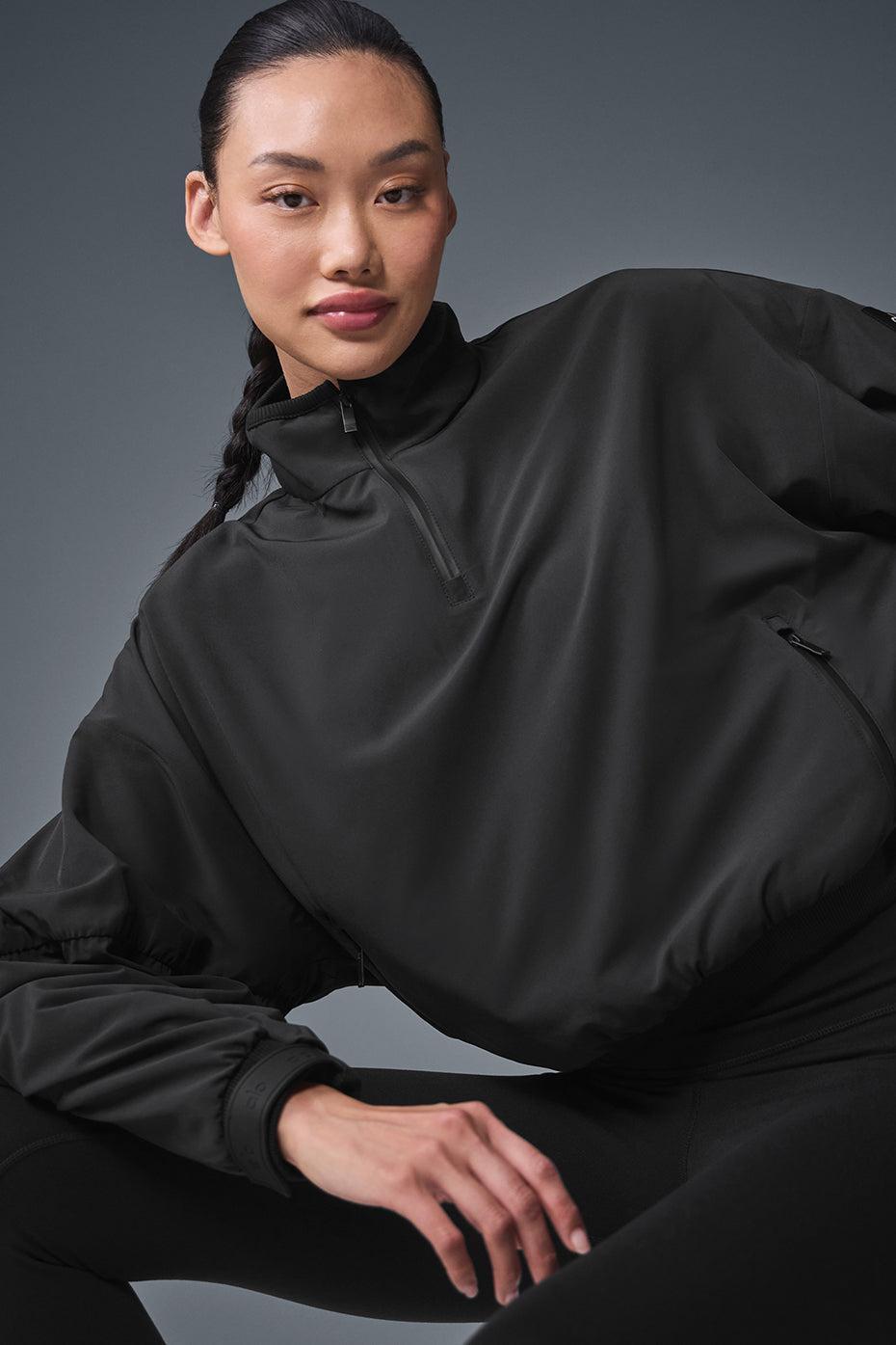 Cropped Elevation Coverup - Black Product Image