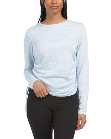 Textured Crew Neck Top for Women Product Image