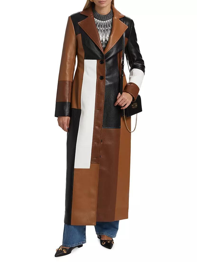 Carla Patchwork Long-Line Coat Product Image